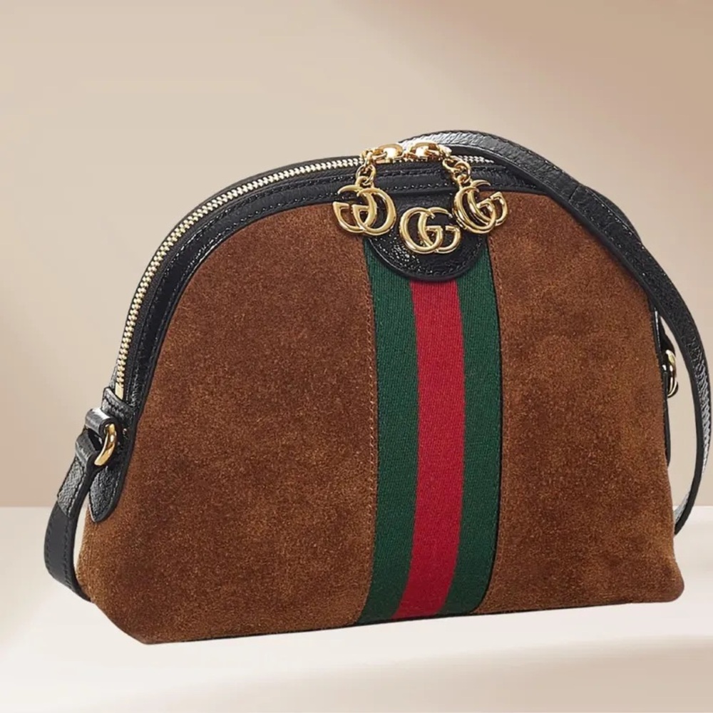 Gucci Brown and Green Crossbody Bag - Picture 9 of 10